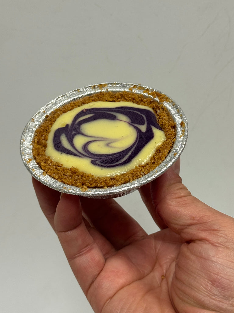*** PI Day Special: Ube Swirl Cheesecake