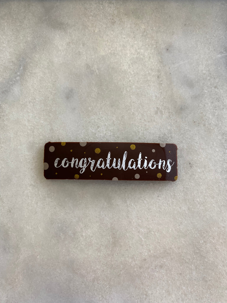 ** Add-On: Edible Chocolate Greeting Piece (Please pull down menu for full selection)